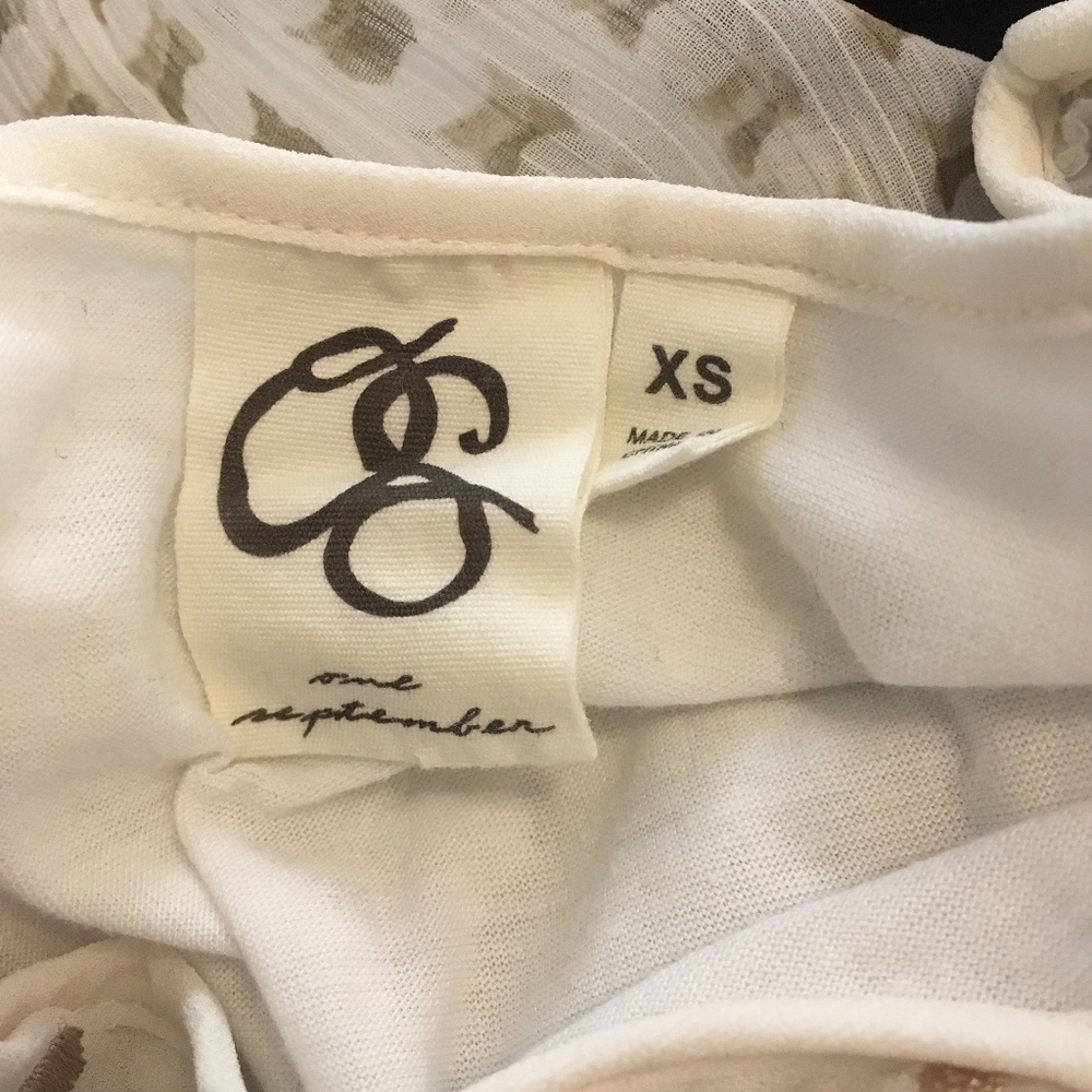 Anthropologie One September Calliope Embroidered Dress Sz XS - Picture 4 of 16